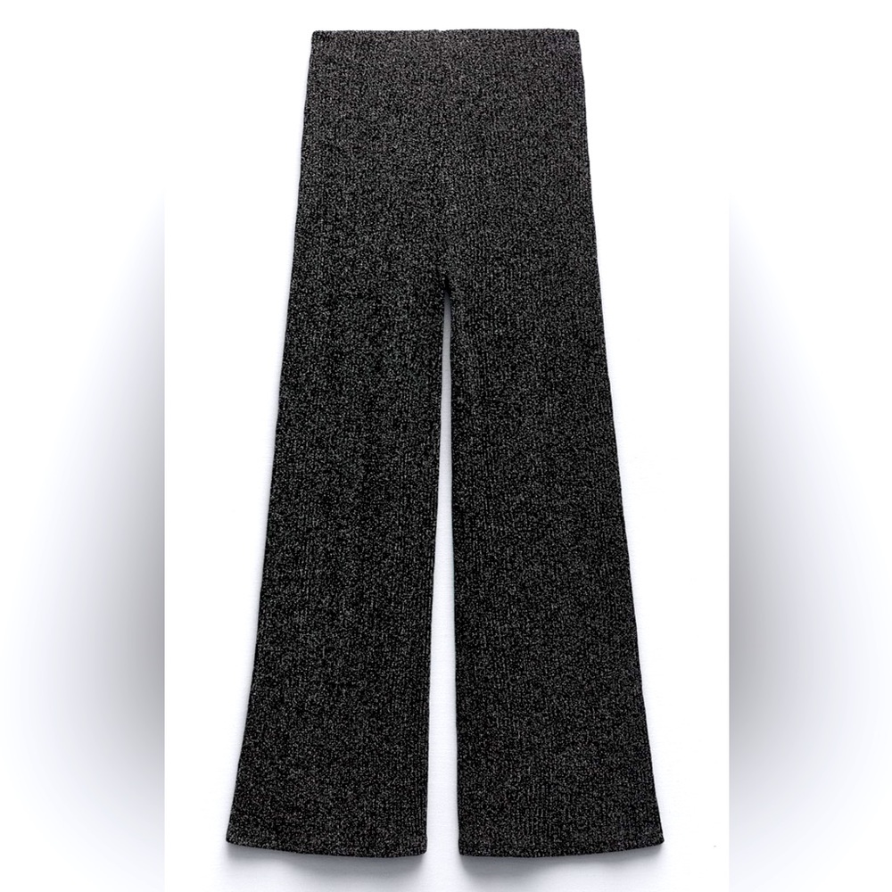 COPY - Zara Ribbed Pants with Metallic Thread (NWT)